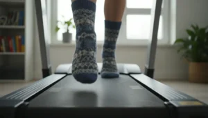 loopband op sokken