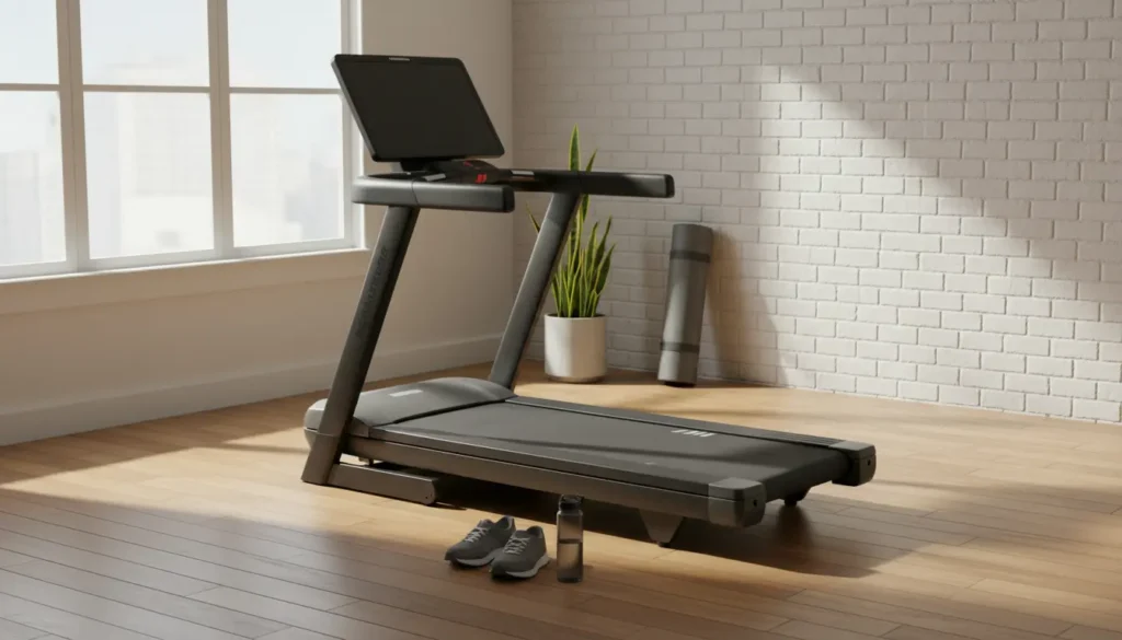 loopband op houten vloer