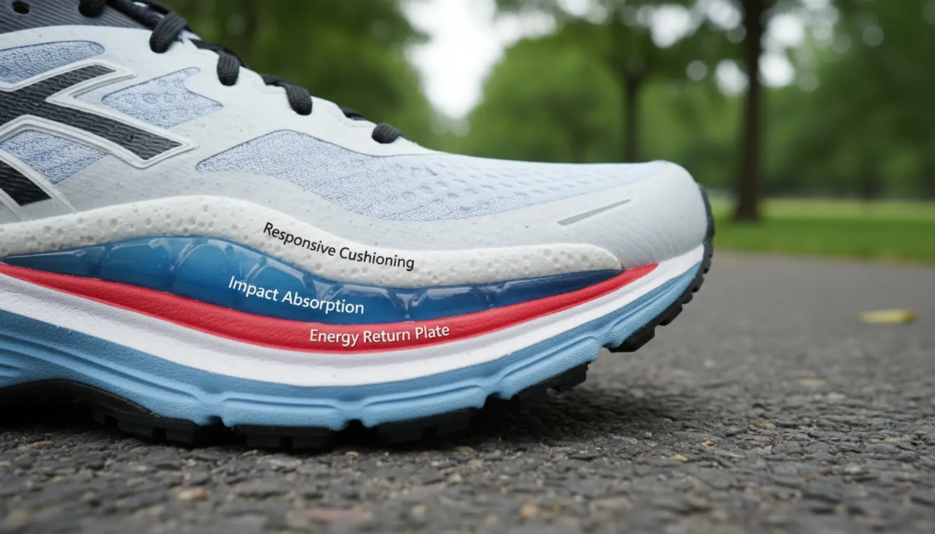 wat is demping bij een hardloopschoen